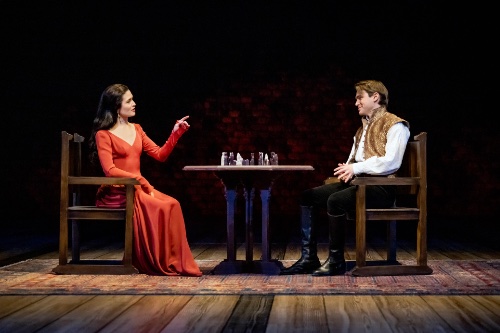 Phillipa Soo and Andrew Burnap in "Camelot"