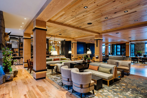 The lobby at the The Cloudveil