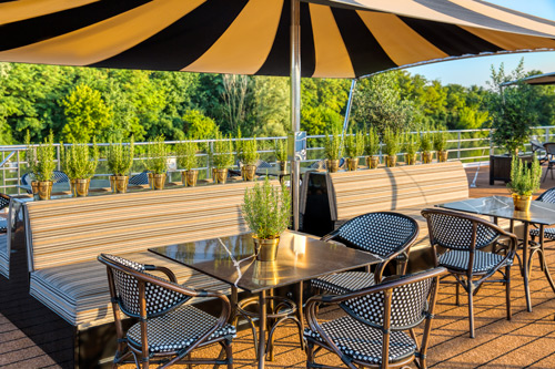 The sundeck on the Uniworld S.S. La Venezia