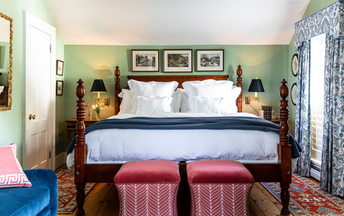 A guest room at The Weston
