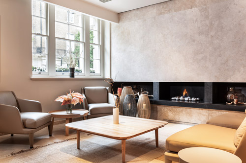 The lobby at The Prince Akatoki London